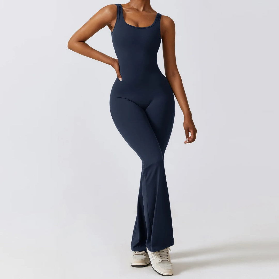 Women's All-Season Yoga Jumpsuit: One-Piece Fitness & Dance Bodysuit