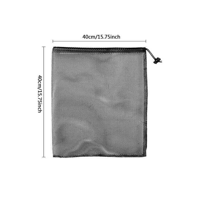 Multipurpose Nylon Mesh Drawstring Storage Bag for Home and Travel