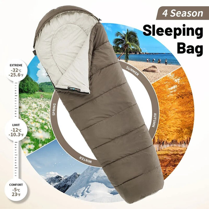 Lightweight Mummy Sleeping Bag - Stay Warm and Cozy on Your Outdoor Adventures!