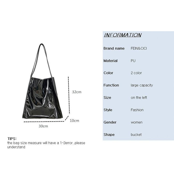 Chic PU Leather Bucket Shoulder Bag