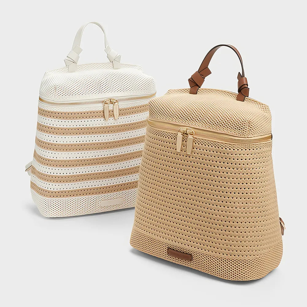 Summer Chic Woven Hollow-Out Backpack
