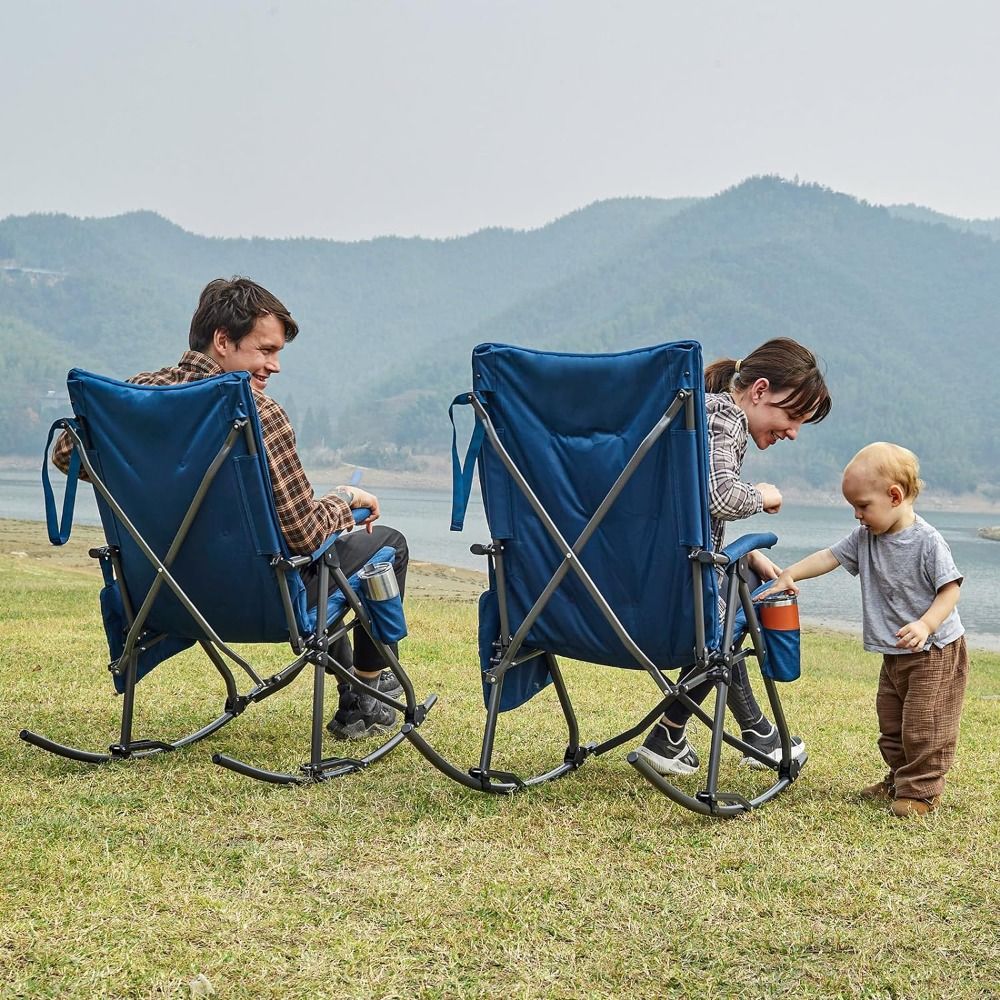 Oversized Folding Rocking Camping Chair