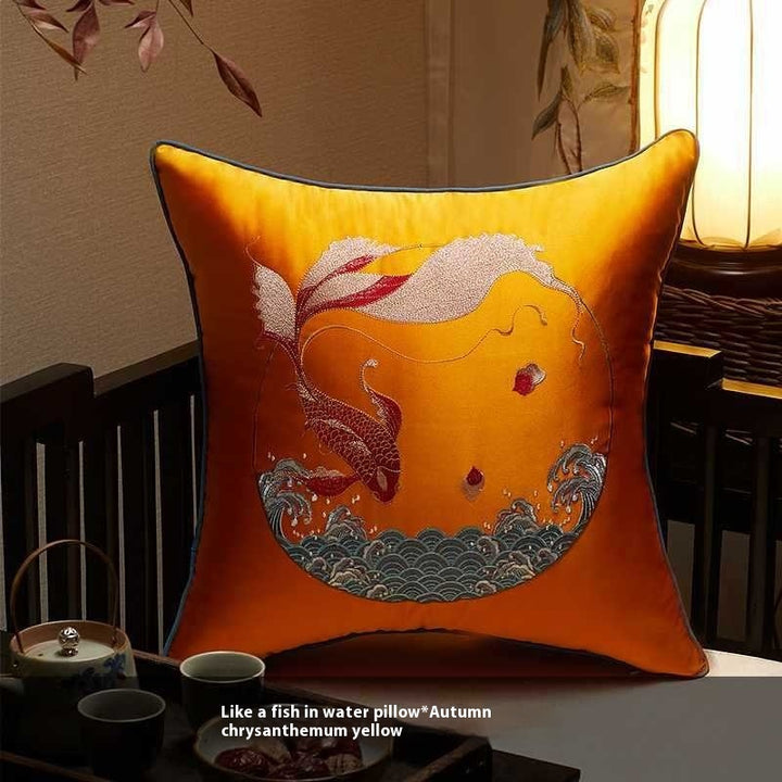 Classical Embroidery New Chinese Style Pillow Cover