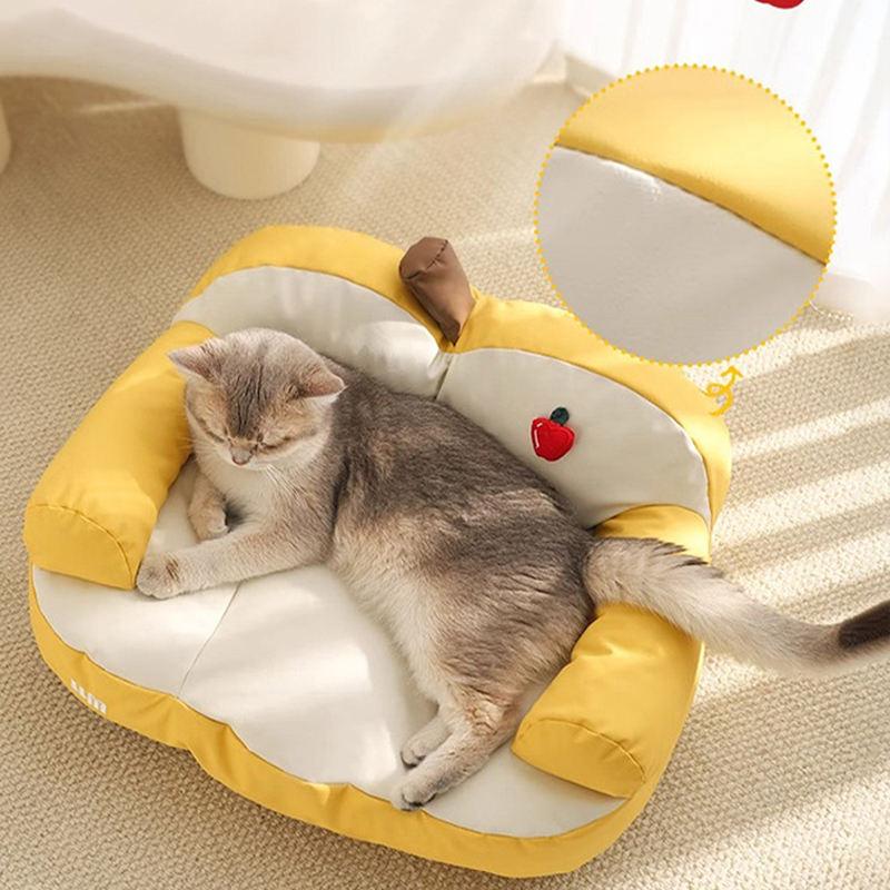 Candy-Colored Cat & Puppy Bed