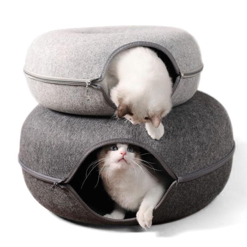 Donut Cat Bed for 2 Cats