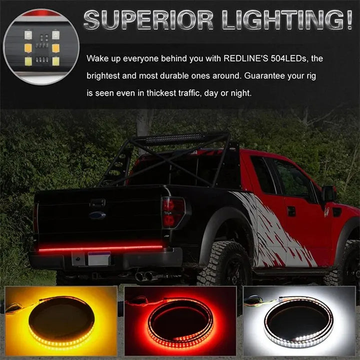 12V 48/60 Inch LED Tailgate Light Strip for Trucks