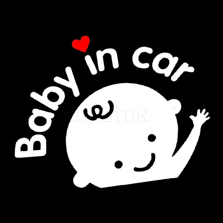 Baby on Board 3D Cartoon Car Sticker - Funny Safety Warning Decal