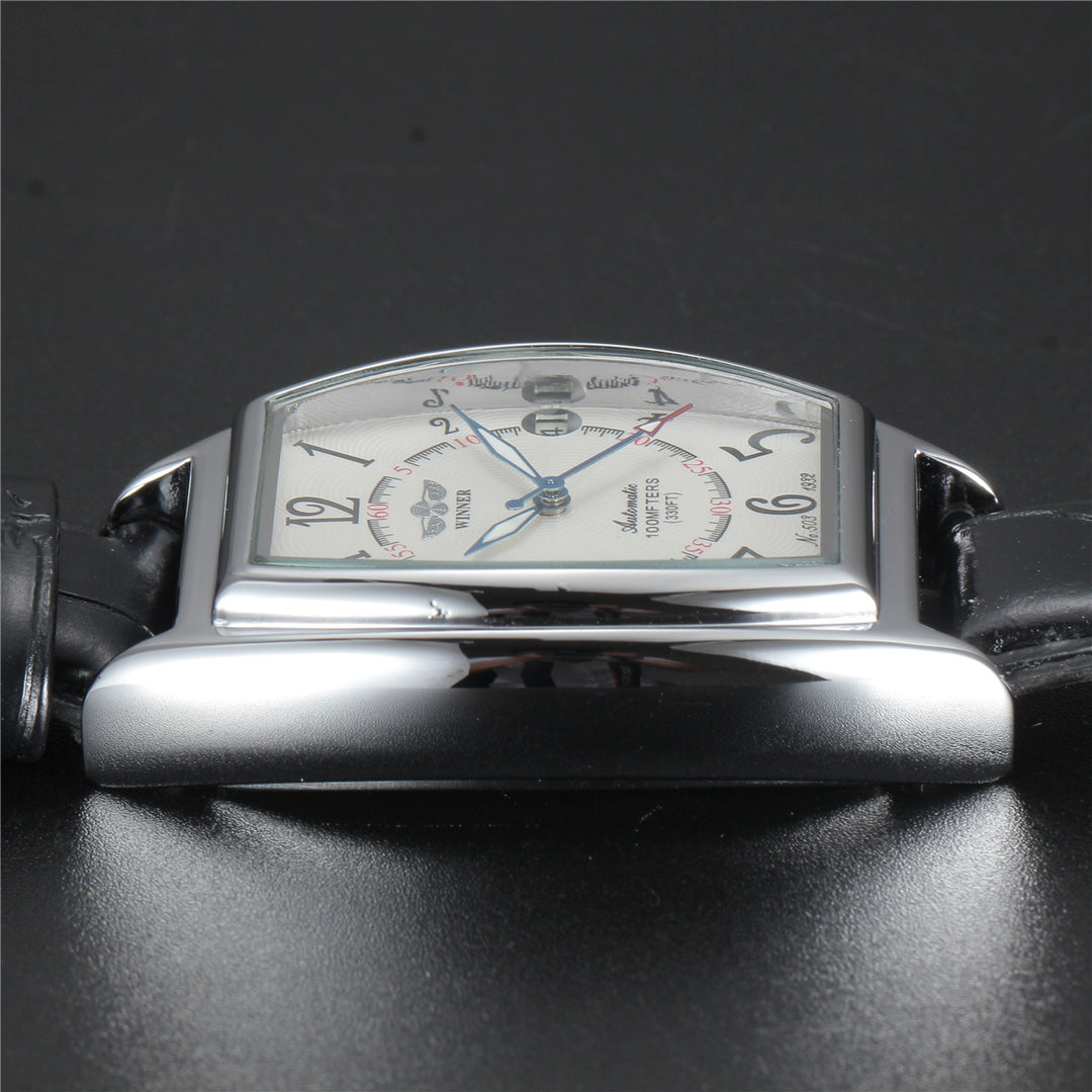 Men's Fashion Casual Barrel-shaped Automatic Mechanical Watch