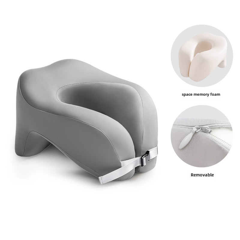 Adjustable Ergonomic Memory Foam U-Shaped Travel Pillow