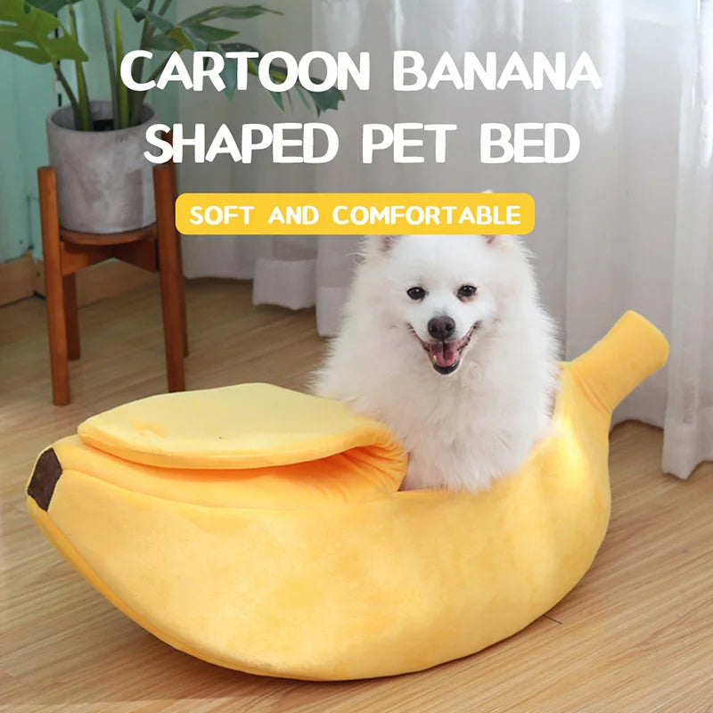 Banana Shape Soft Pet Bed