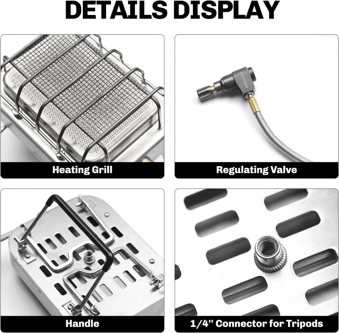 Portable Infrared Radiation Camping Gas Burner