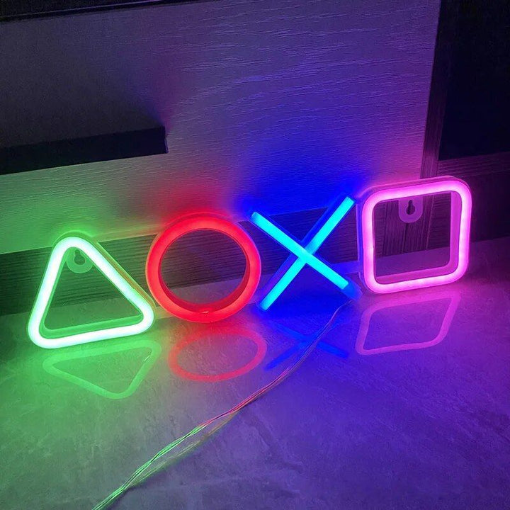 USB-Powered Neon Gaming Icon Light