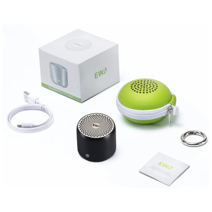 Ultra-Portable Mini Bluetooth Speaker with Custom Bass Radiator, IPX7 Waterproof, Super Portable with Travel Case