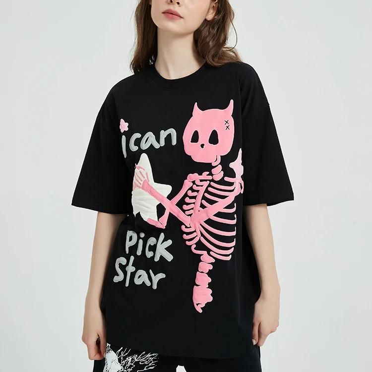 Skull Skeleton Star Graphic T-Shirt