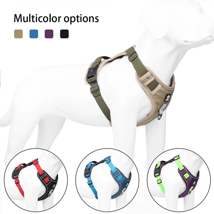 No Pull Reflective Dog Harness Vest with Control Handle