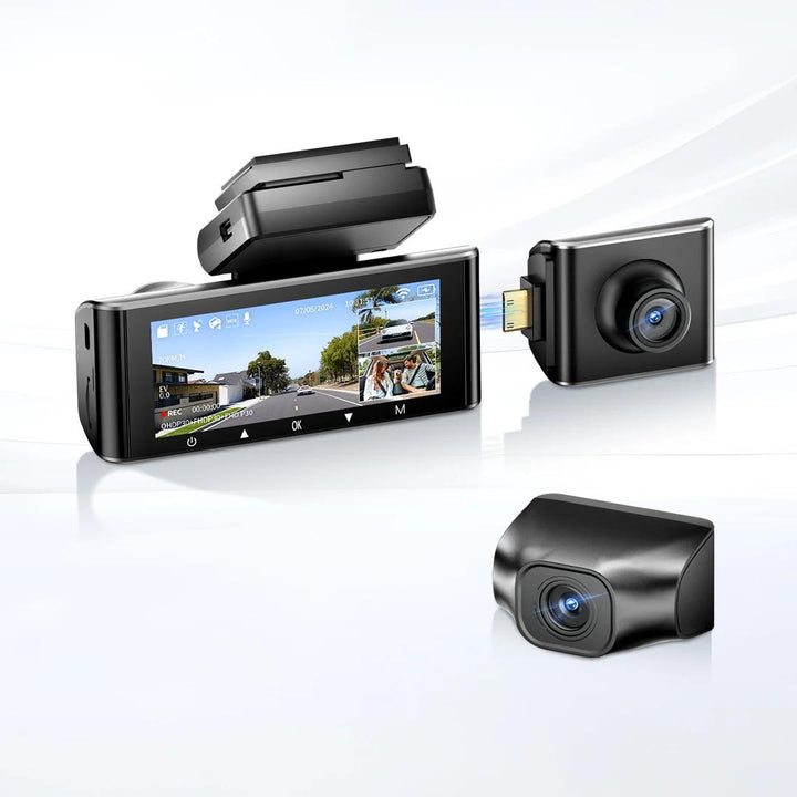 4K Dash Cam with Night Vision, GPS, and WiFi