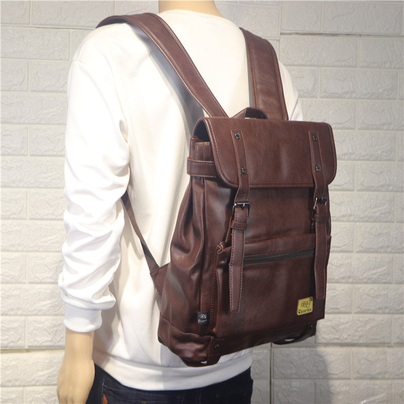 New Men's Backpack Casual College Style Portable