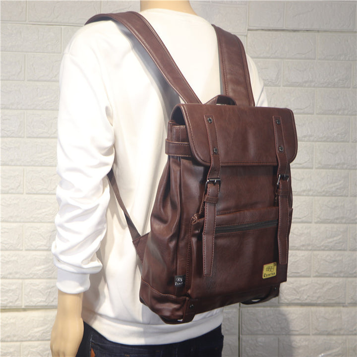 New Men's Backpack Casual College Style Portable