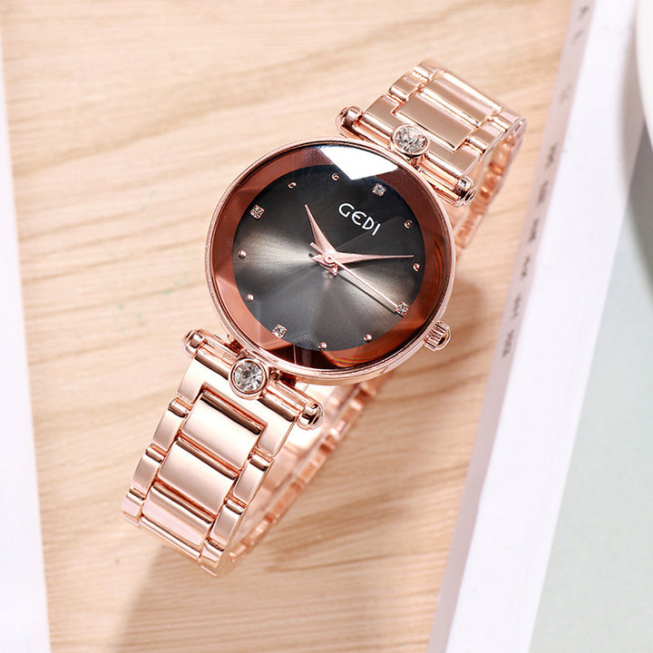 Ladies Steel Band Bracelet Quartz Watch