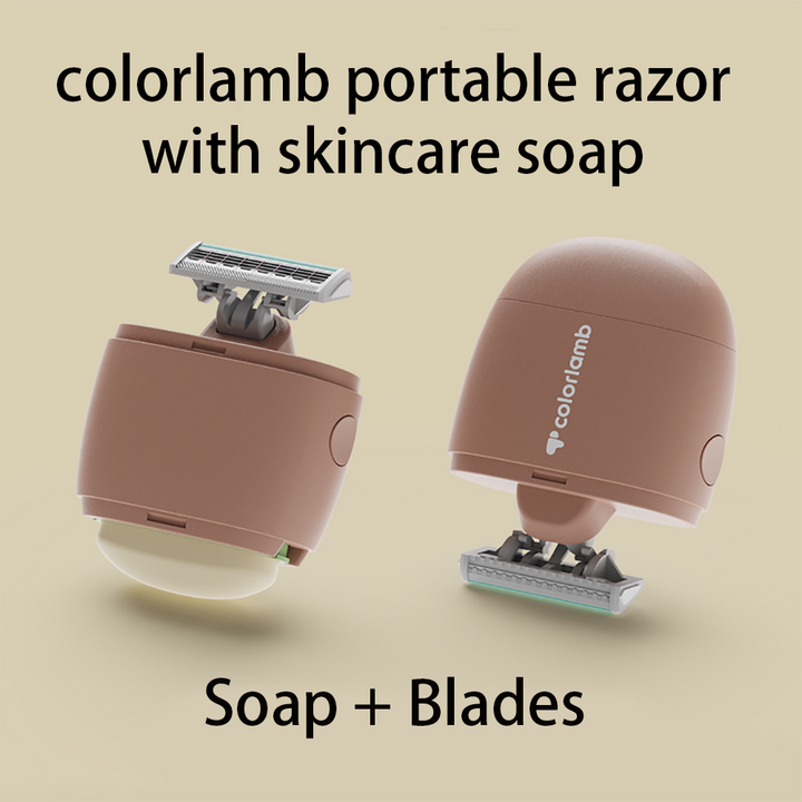 Portable Cute Bear Razor Set for Women with Skin Care