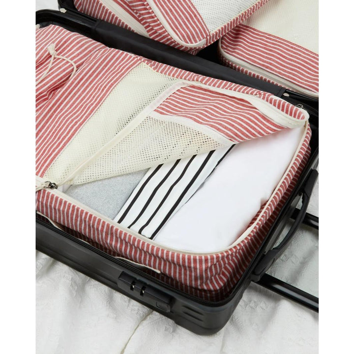 Eco-Friendly Foldable Travel Packing Cubes - 6 Piece Set