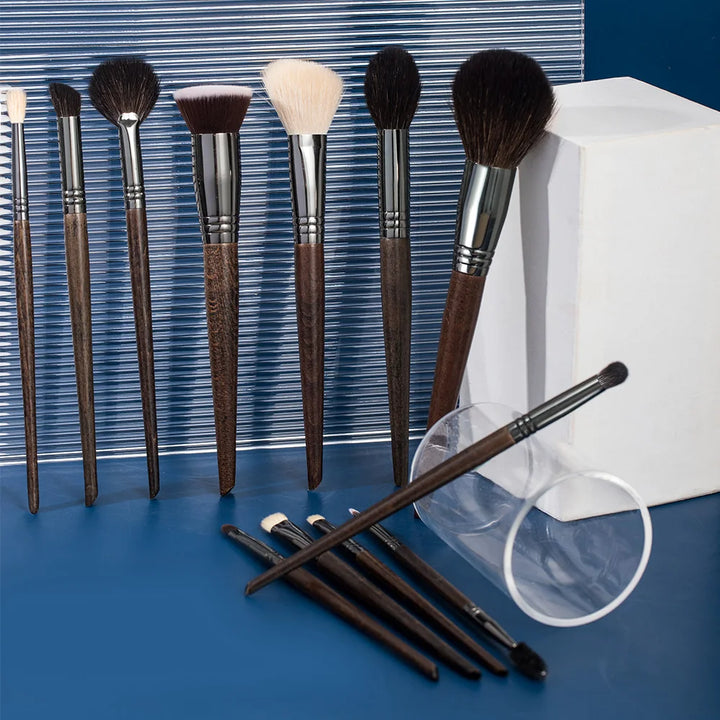 12PCS Premium Natural Makeup Brush Set