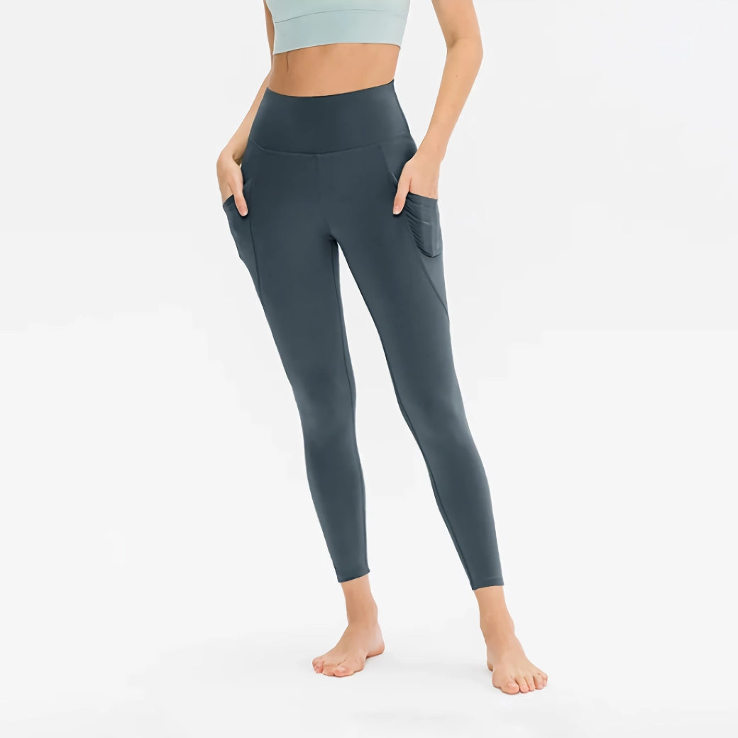 High-Waist Yoga Leggings with Pockets for Women