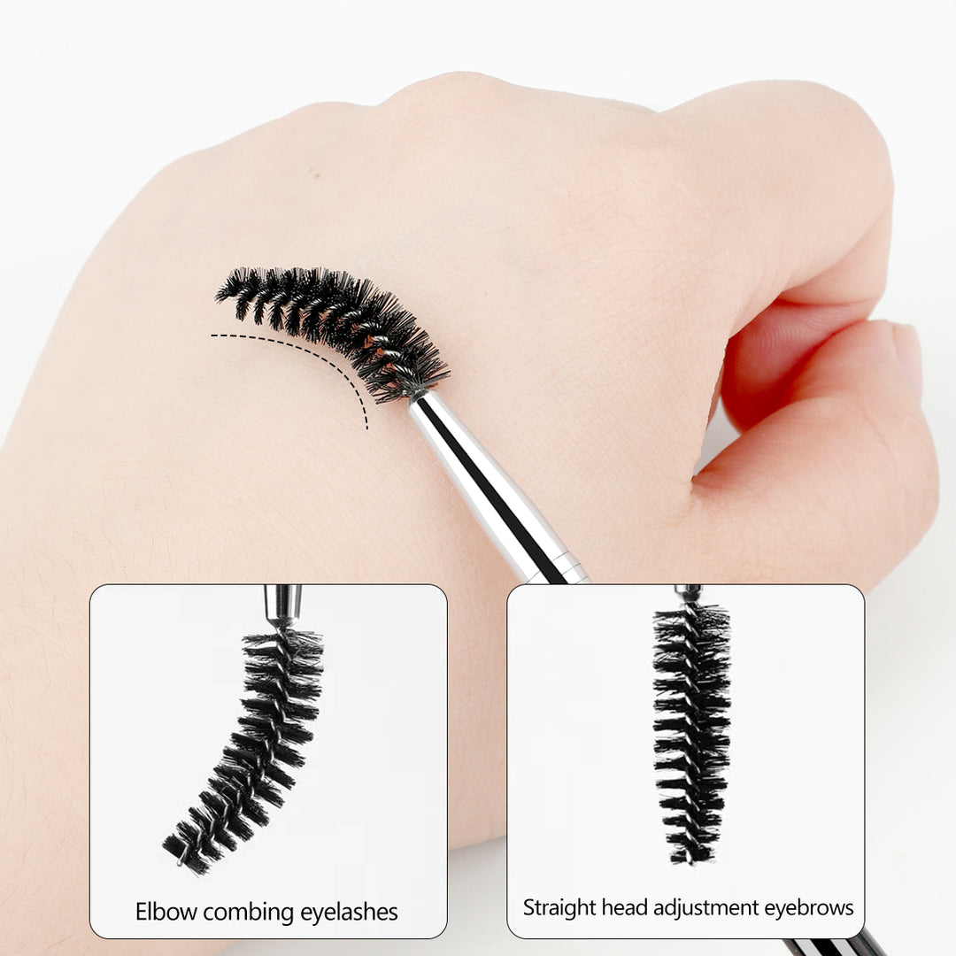 Dual Ended Eyebrow Brush and Eyelash Comb 2-in-1 Makeup Tool