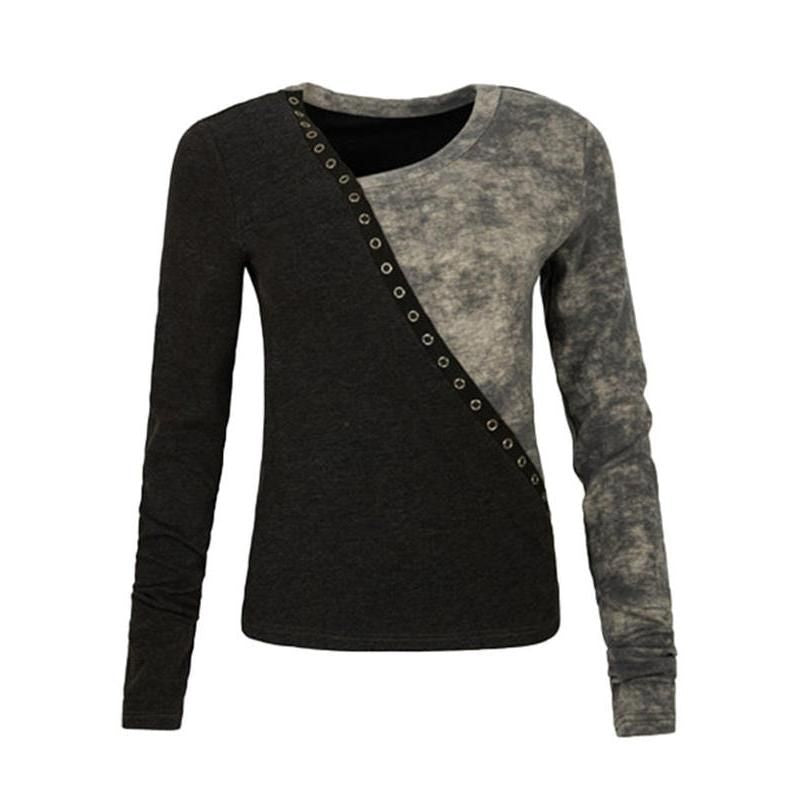 Chic Irregular V-Neck Knitted Pullover