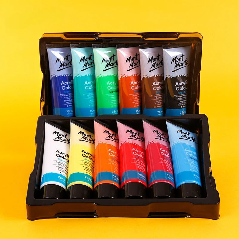 75ml Non-Toxic Waterproof Acrylic Paint Set