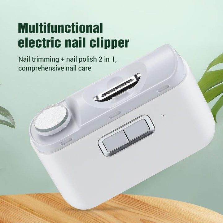 2-in-1 USB Rechargeable Electric Nail Clipper & Polisher