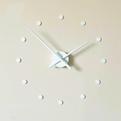 Extra Large Size Wall Clock Diy Creative Simple Clock Sticken On The Wall 12 Small Dots