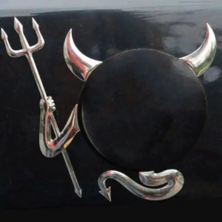 3D Little Devil Horns Car Sticker