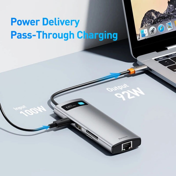 Ultra-Fast 10Gbps USB-C Hub: HDMI 4K, Ethernet, PD Charging & More