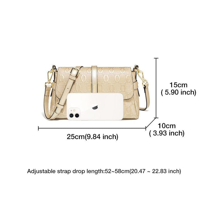 Stylish Gold Crossbody and Shoulder Bag