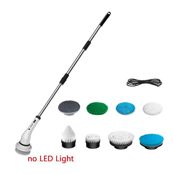 8-in-1 Multifunctional Electric Spin Cleaning Brush with LED Night Light