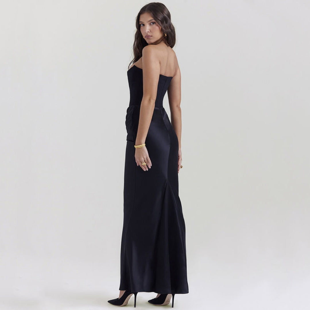 Strapless Sheath Maxi Dress