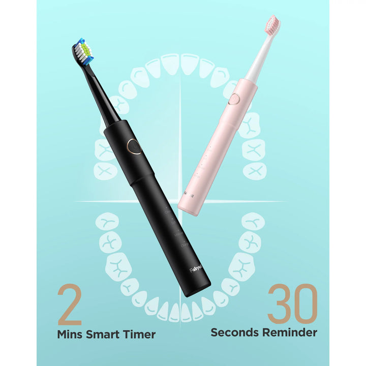 Powerful Sonic Electric Toothbrush with USB Charging and 8 Replacement Heads