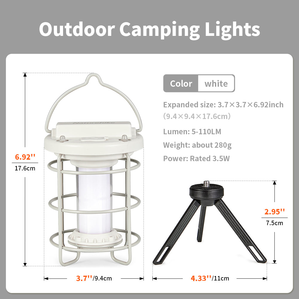 Portable LED Camping Lantern: Waterproof & Rechargeable