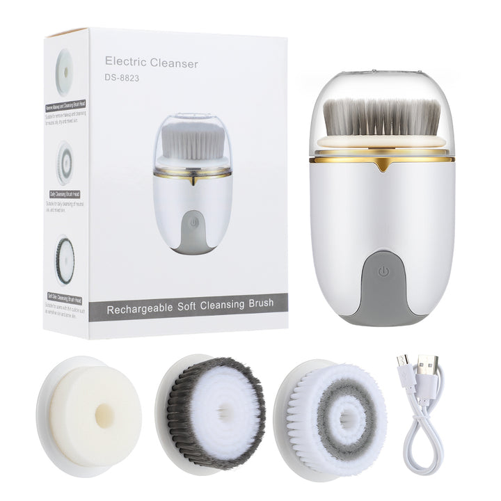 Ultrasonic Electric Facial Cleansing Brush 360 Rotate Skin Care Tool