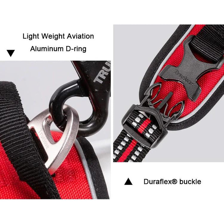 Adjustable No-Pull Dog Harness with Reflective Nylon and Safety Features