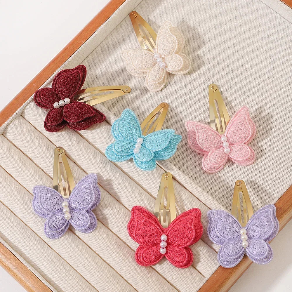 2pcs Butterfly Hair Clips for Girls