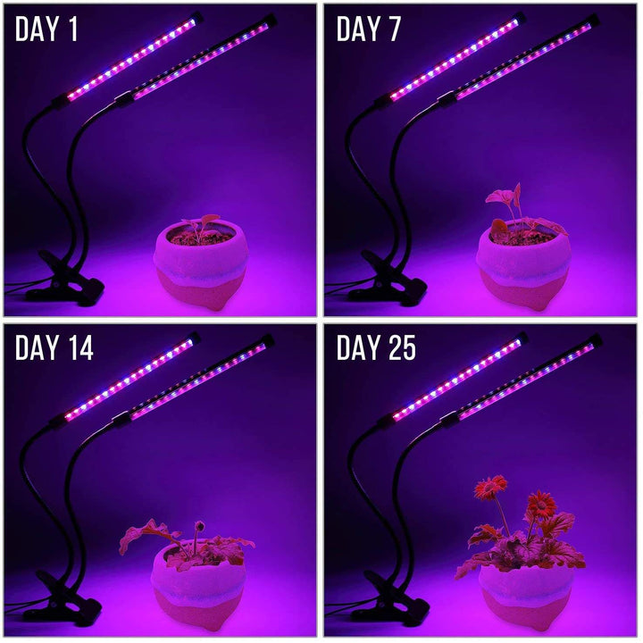 USB LED Indoor Plant Grow Light with Timer & 10 Dimmable Levels