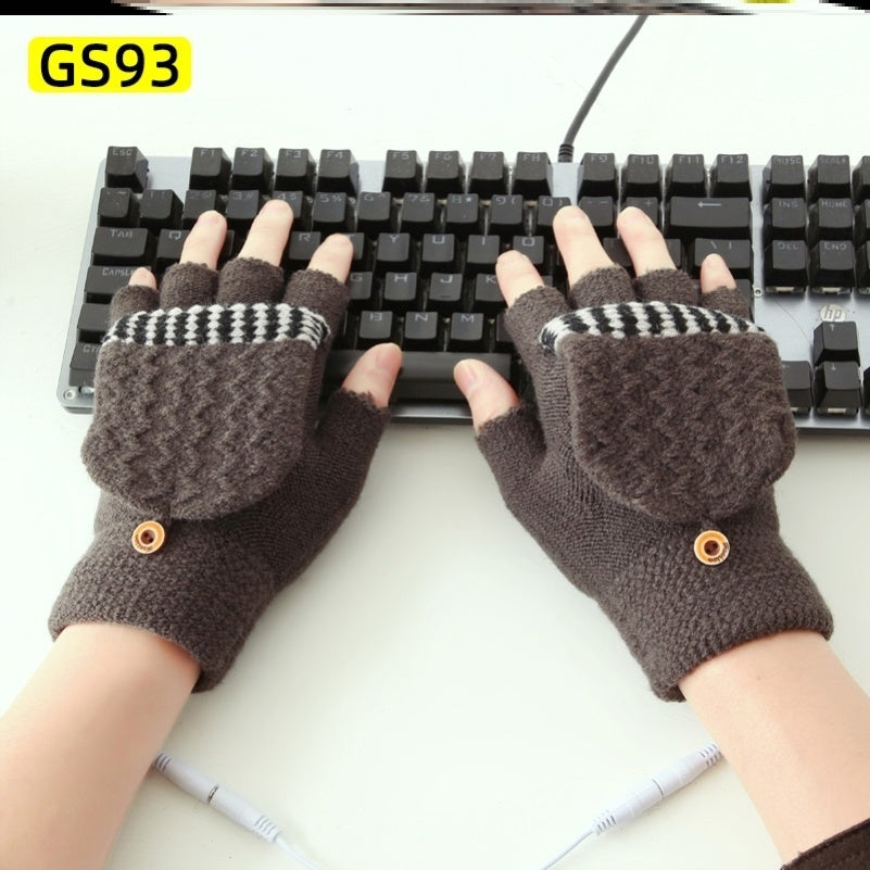 USB Electric Heating Gloves For Primary School Students To Keep Warm