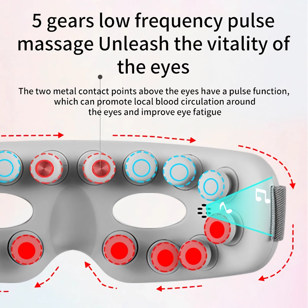 Electric Eye Massager with Hot Compress and Bluetooth Music