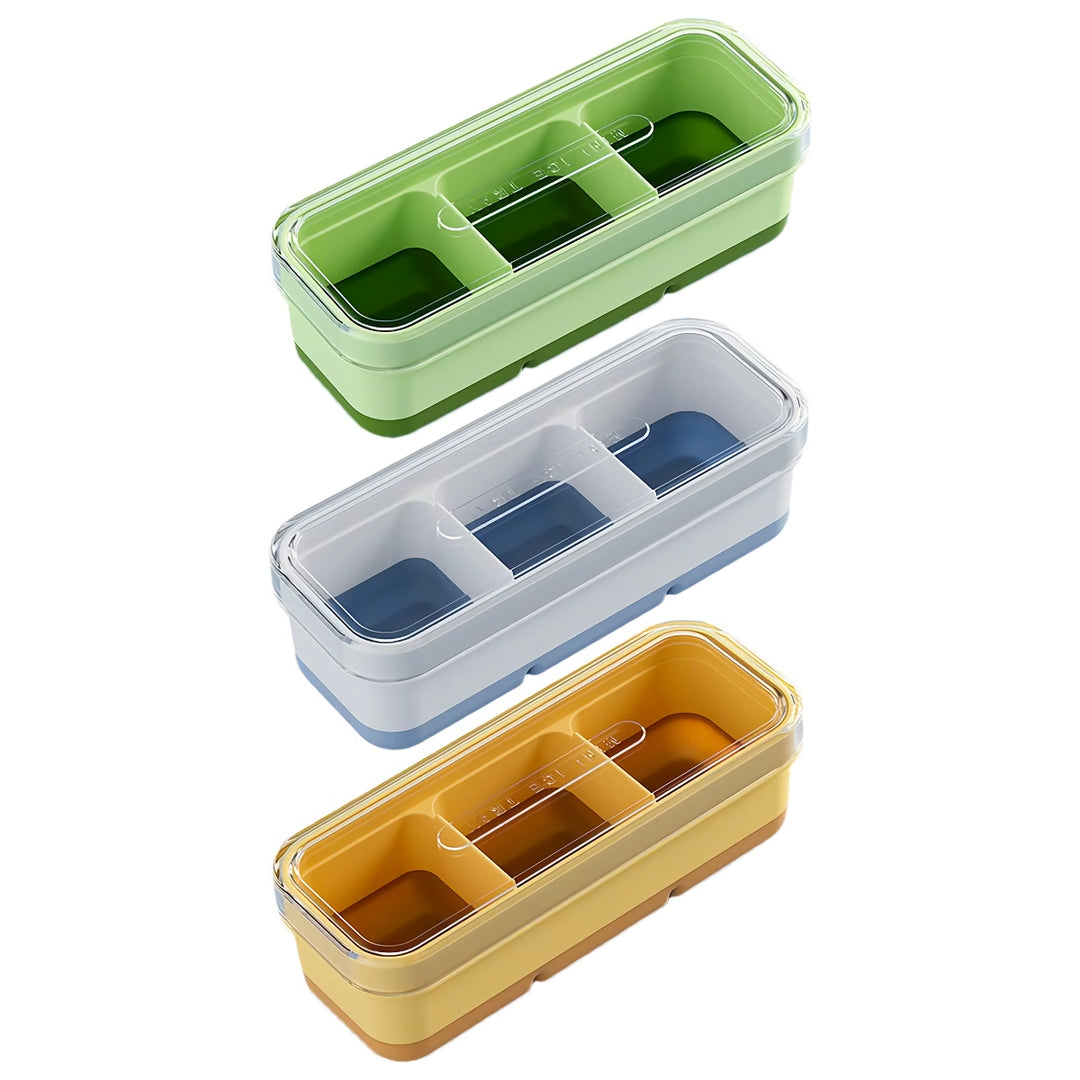 Square Ice Cube Tray with Lid for Perfect Cocktails