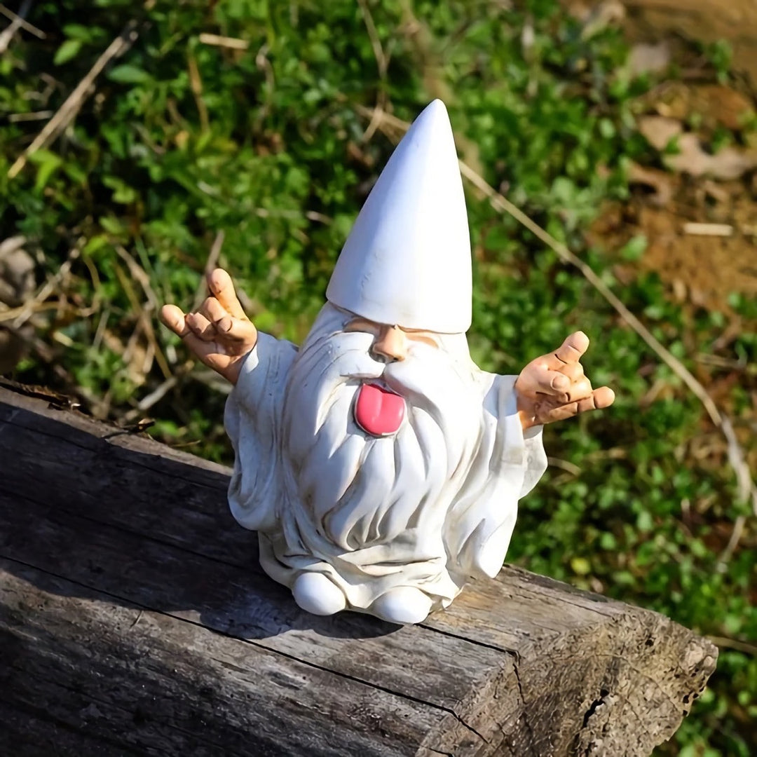 Rocker Gnome Garden Statue