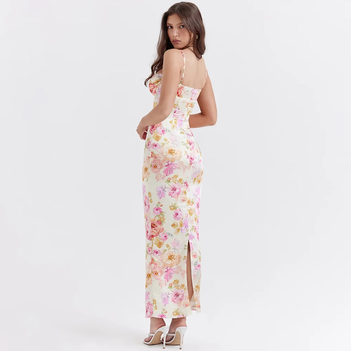 Sleeveless Backless Bodycon Maxi Dress