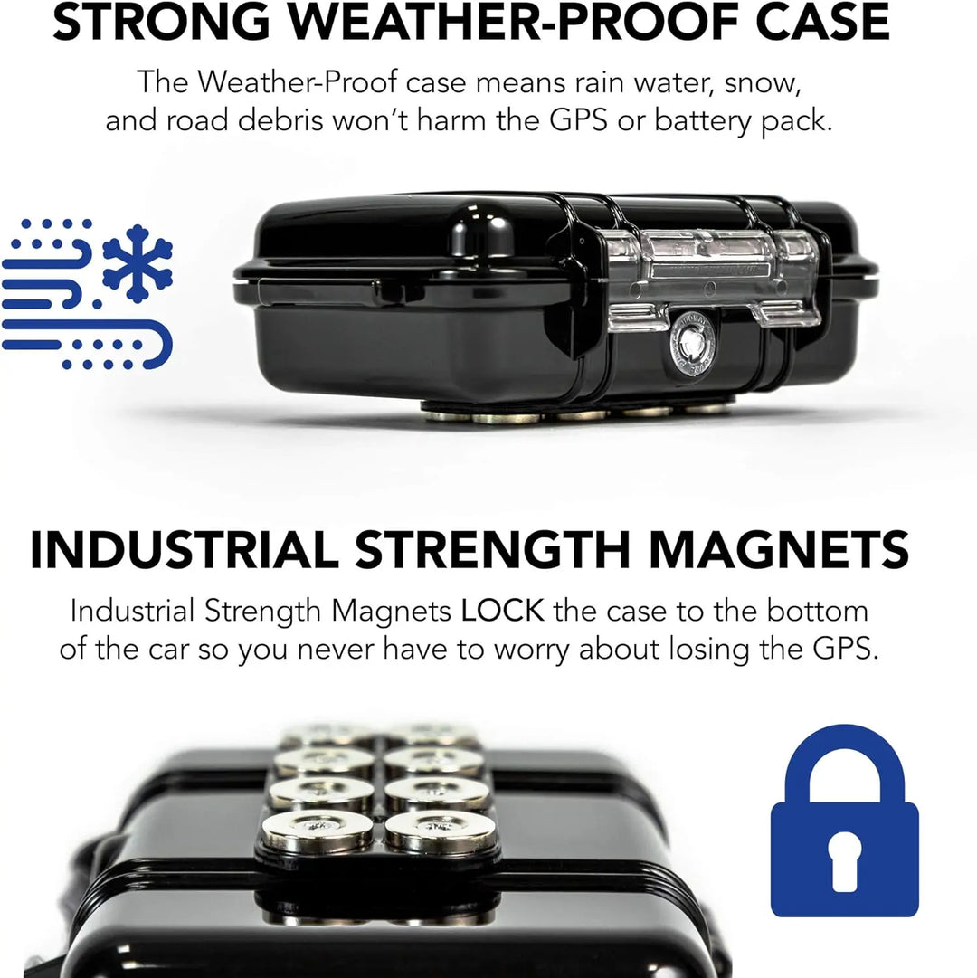 Long-Lasting GPS Car Tracker with Magnetic Waterproof Case & 4G Coverage