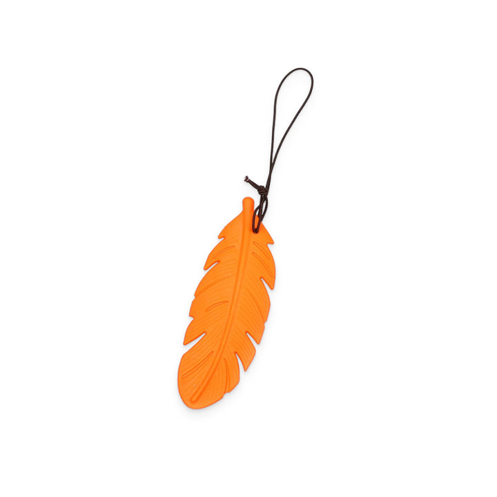 Scented Orange Feather Charm